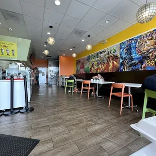 the interior of a restaurant