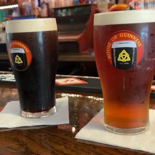 Guinness and Old Speckled Hen