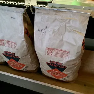 Locally sourced charcoal they said.