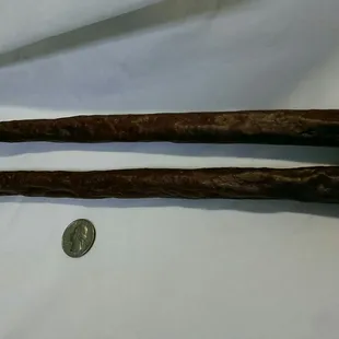 The mild meat sticks are super long.