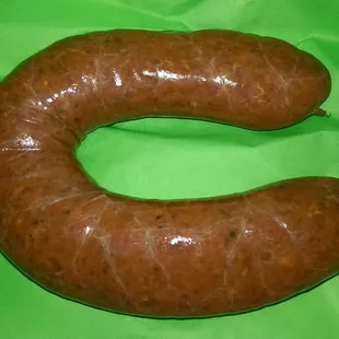 The Hungarian brat was almost a foot long.