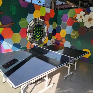 Enjoy a game of ping pong with your beer