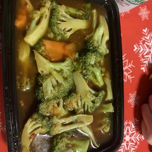 Broccoli and garlic sauce