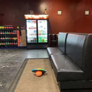 Be careful not to trip over the children's toys.