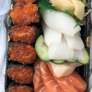 sashimi, sushi and sashimi, food, sushi