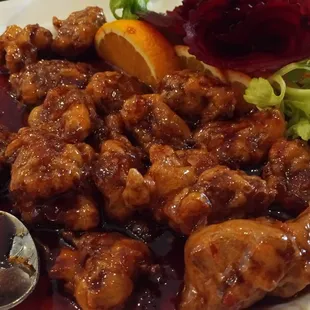 Vegetarian orange &quot;beef&quot;