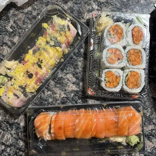 O.M.G roll, Nemo roll, sweet potato roll