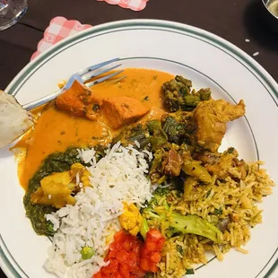 Chicken Tikka Masala, and so many other lovely foods!! The lunch buffet is a great way to try new foods and discover what you like!