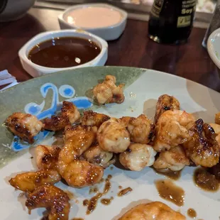 Shrimp and sauces