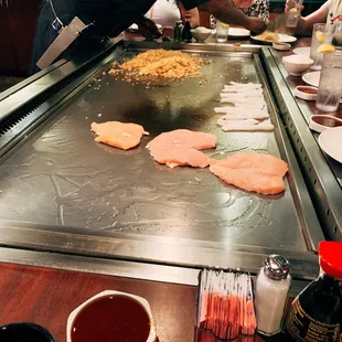 interior, sushi and sashimi