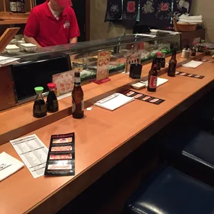 Sushi bar area