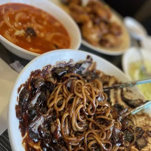 Jjajangmyeon + jjamppong