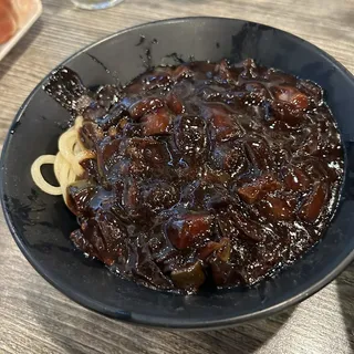 Jjajang Sauce Over Fried Rice