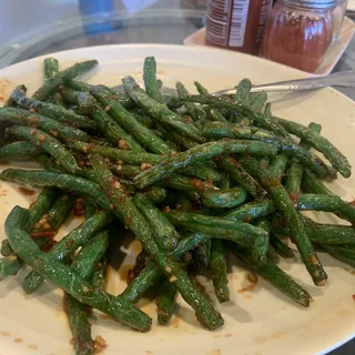 String beans sauted (spicy)
