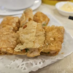 Fried bean Curd Sheet Roll with Shrimp