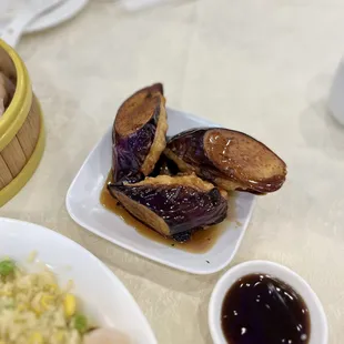 50. Pan-Fired Stuffed Eggplant