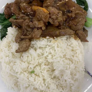 Beef and Vegetable Rice combo
