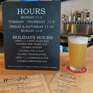 New hours
