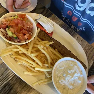 Kabob Koobide and Fries