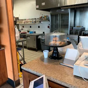 the kitchen of a restaurant