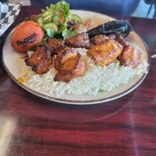 Kabob plate double meat