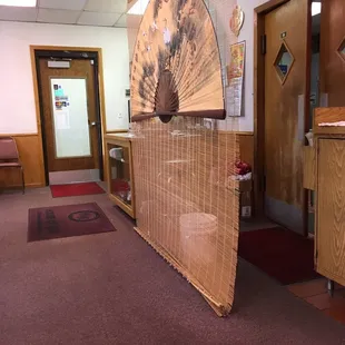 Counter and entry