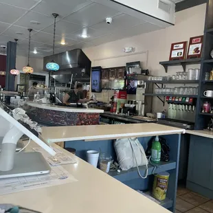 a view of the kitchen