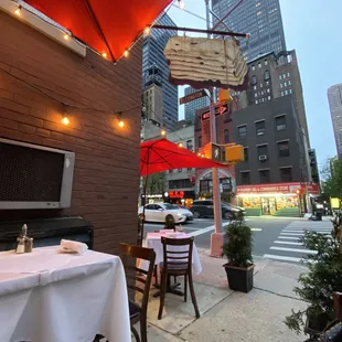 a view of a city street