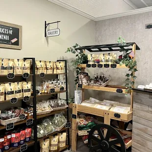 a store with shelves full of products