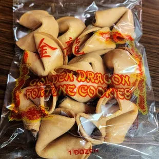 Dozen fortune cookies