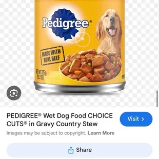 The food looked like it came out of this can