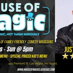 House of Magic&apos;s 5 Star, Family Friendly Comedy &amp; Magic Show