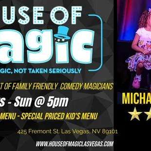 House of Magic&apos;s 5 Star, Family Friendly Comedy &amp; Magic Show