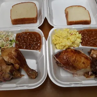 Chicken dinner two sides for 11.00!
