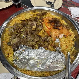 , (No.7) Mixed Dishes OF Lamb , Haneeth , Mandi Lamb AND Mandi Chicken