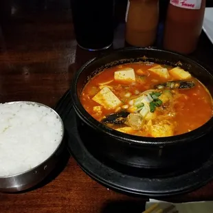 Seafood tofu soup