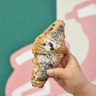 Black sesame twice baked croissant