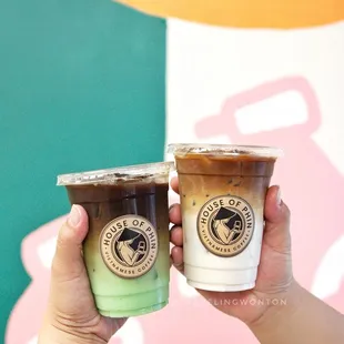 Hello pandan and Vietnamese coffee latte