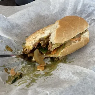 Lemongrass Beef Sandwich - $8.50 share size too.