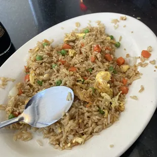 Meatless Fried Rice platter - $9.50