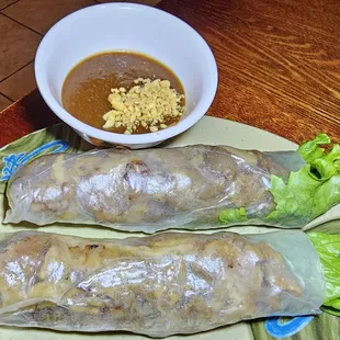 Grilled Pork Spring Rolls