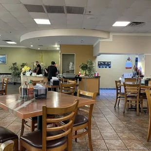 Inside restaurant