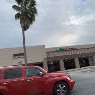 outside