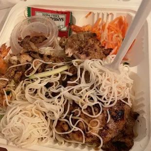 chicken vermicelli.