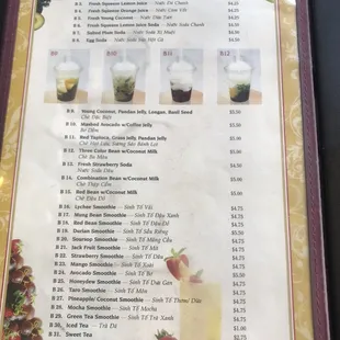 Menú 3 of 5 (drinks)