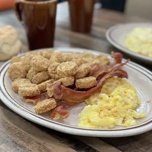 a plate of food on a table