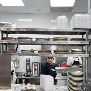 a chef in a commercial kitchen