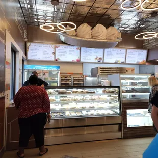 Front counter with the pie selection.