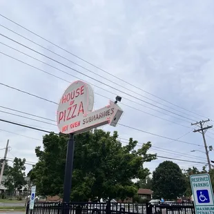 a sign for a restaurant