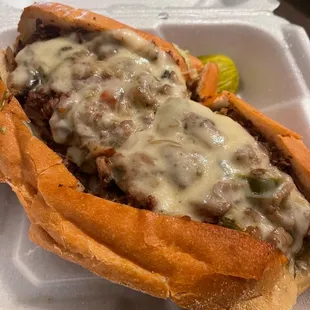 Small cheese steak